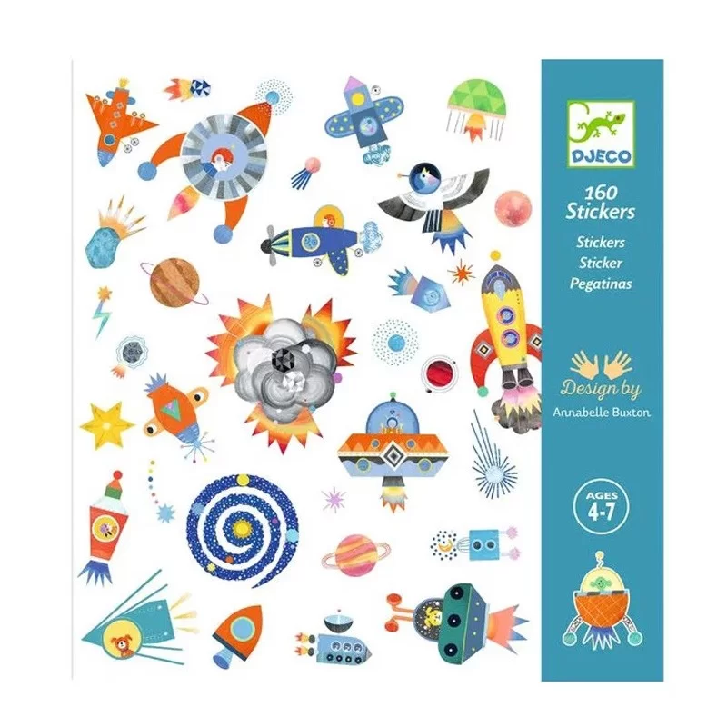 30 Stickers Intergalactic