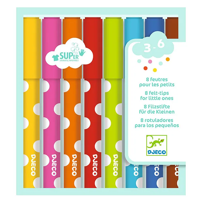 8 feutres pour les petits