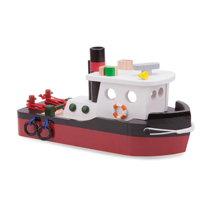 Bateau Remorqueur bois - New Classic Toys
