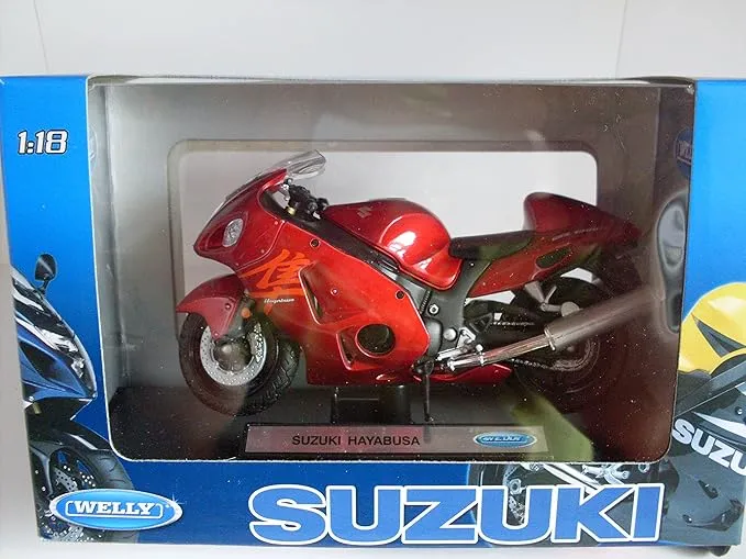 Moto  Suzuki Hayabusa Modell 1:18 - Welly