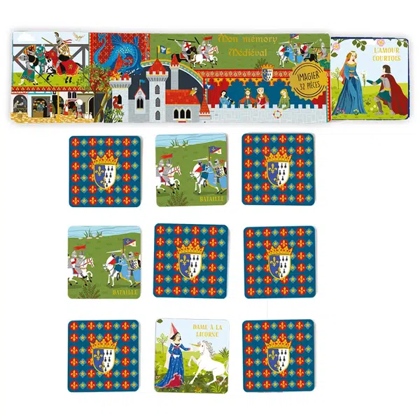 Jeux Mémory Médiéval - Cartes d'Art
